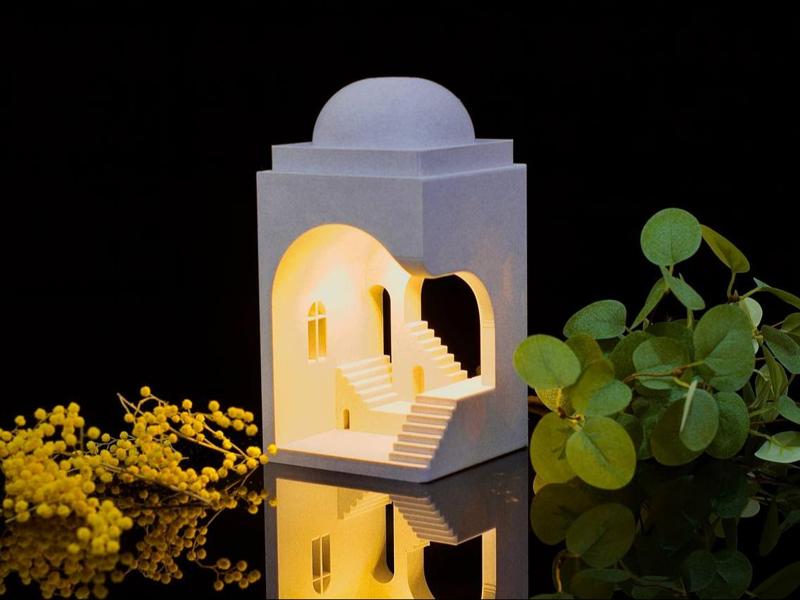 “Stairs to Nowhere: an unique lamp”