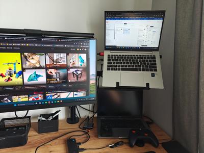 Laptop VESA mount holder for iPad, MacBook, HP