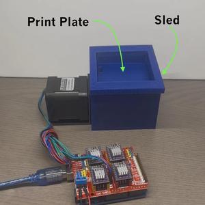3D-Printer Z-axis Motion with Chamber Concept Test Model