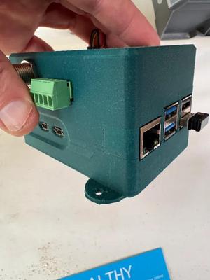 RPI5 Case Base with Screw Tabs - Pimoroni NVME   