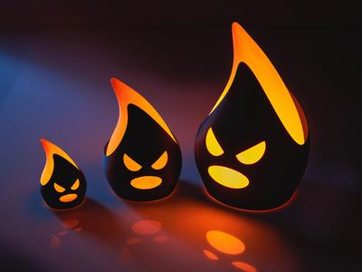 Cute Flame Devil Lights