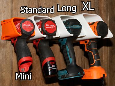 Drill Holder Wall Mount (No Shelf Required)