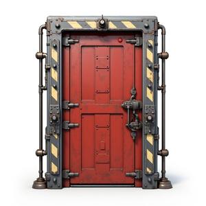 futuristic sci-fi door