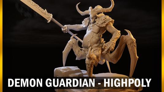 Demon guardian print ready