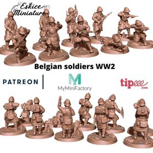 Soldats belges – 28mm for wargame