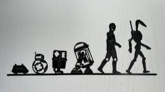 Star Wars Droid Evolution Wall Art   