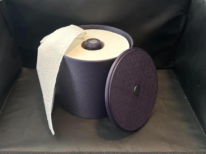 Toilet Paper Vault – Magnetic Lid – Cat Resistant