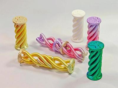 Repetitive Spiral Twisting Fidget Toy TD1 Compact Rotating Texture 1-hour Print