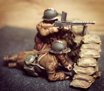 WW2 28mm french FM 24/29 fortified fire position