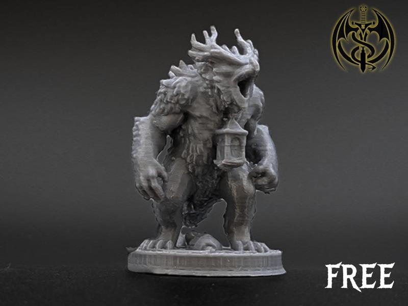 Twisted Cursed Owl Beast- Mini incl. Backstory