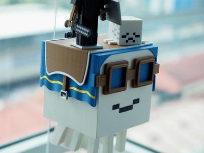 Minecraft Happy Ghast (Articulated Tentacles)