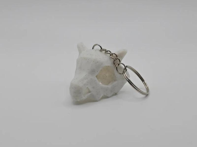 Cubone Pokemon Skull Lowpoly Keychain (Remix)
