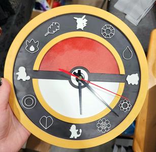 Nerdy Clocks – Kanto (easy multicolor printing!)