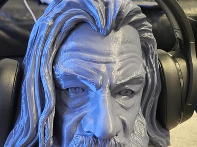 Gandalf Bust Headphone / Headset Display Stand