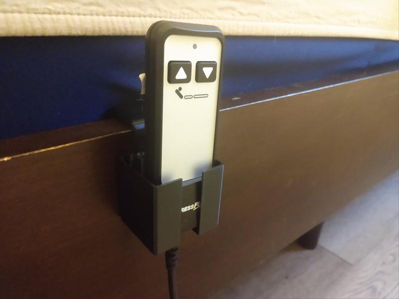 Hook-on Adjustable Bed Base Remote Holder