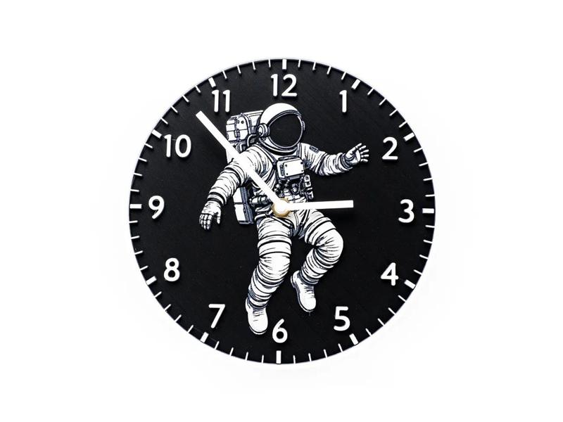 Floating Astronaut Wall Clock
