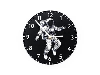Floating Astronaut Wall Clock