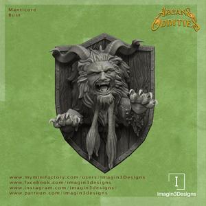 Pre-Supported Manticore Bust