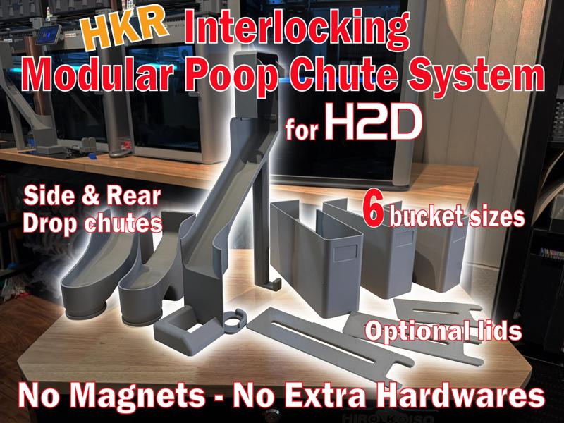 HKR MODULAR H2D POOP CHUTE  – NO HARDWARE REQUIRED