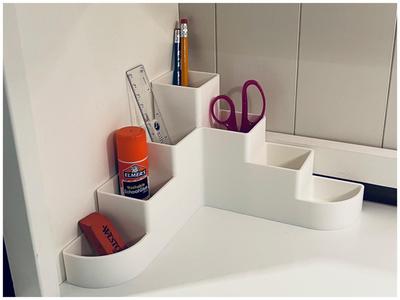 Office / Desk L-Shaped Corner Organizer Tray