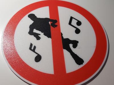 Fortnite, No Emoting Sign, No Dancing, Dont Dance