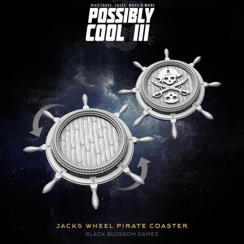 T3CS02 Jack’s Wheel Pirate Coaster :: Possibly Cool Dice Tower 3