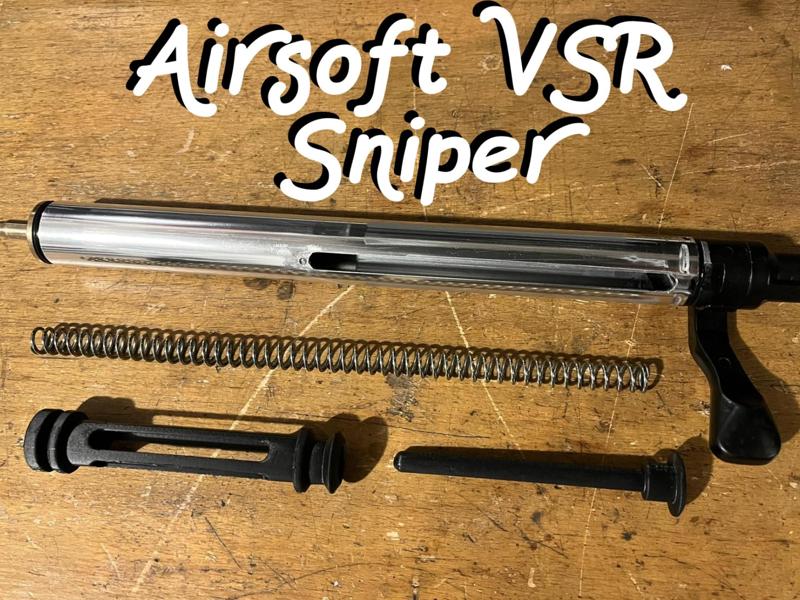 Airsoft VSR Sniper piston and mandrel