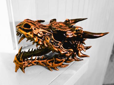 "Chinese Dragon" Skull - Hinged Jaw