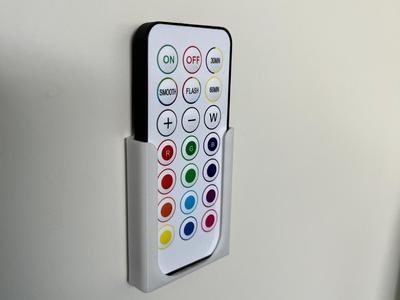 RGBW puck remote wallmounted holder