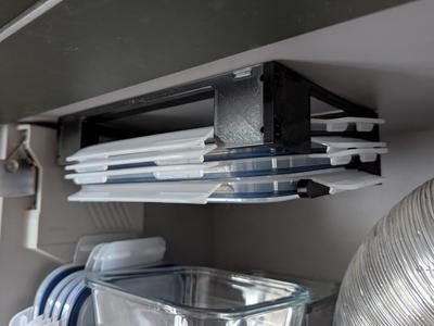 IKEA tupperware lid holder