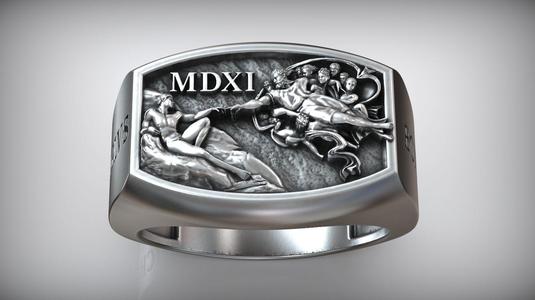Hand Of God Michaelangelo Sistine Chapel Signet