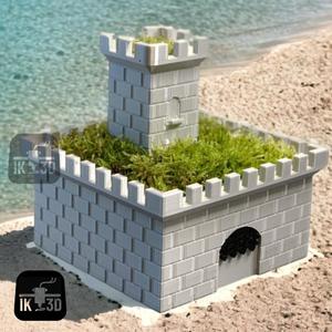 Zen Garden Castle Planter / Container / Pencil Holder