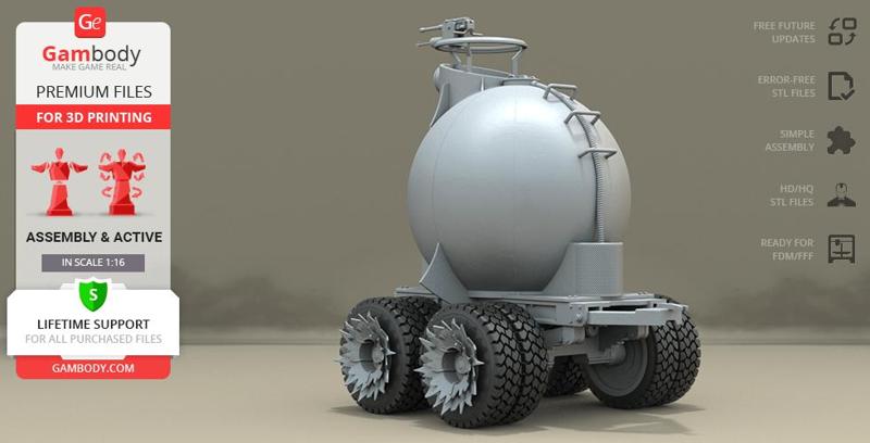 War Rig Fuel Pod 3D Printing Model | Assembly + Action