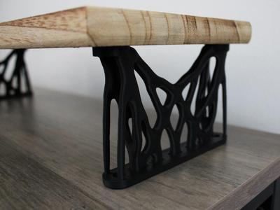 Topology Optimized Monitor Riser Stand