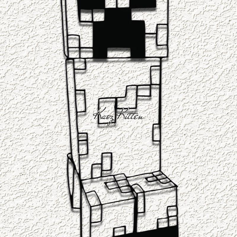 minecraft creeper a wall art home decor