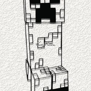 minecraft creeper a wall art home decor