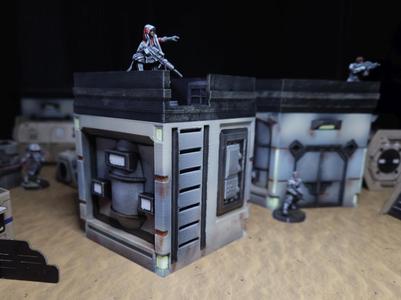 Sci-Fi Building Ladder Variant 3×3″ TT Terrain
