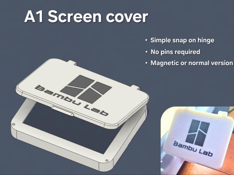 A1 Screen Cover (Snap on hinge)