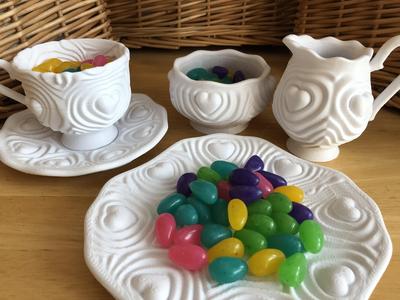 Five Unique Heartbeat Saucers