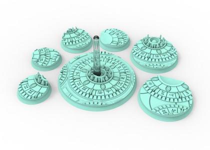 Steampunk elves, Bases sample for Wargame, Dark city of Myriam.