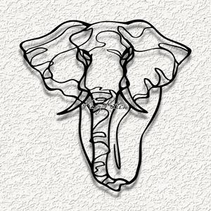 line elephant wall art