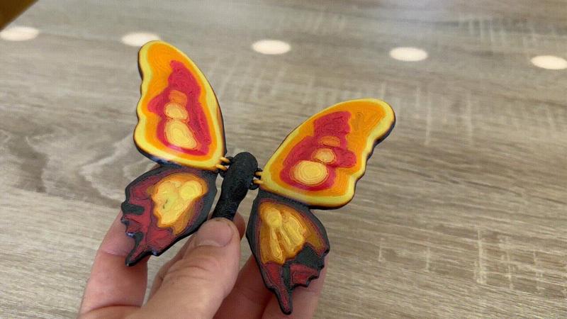 Beautiful articulated butterfly