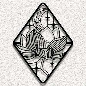 lotus crystals wall art