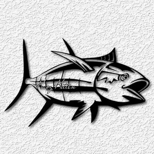 tuna fish wall art ocean fishing home decor