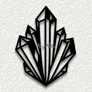 crystal cluster rock wall art home decor