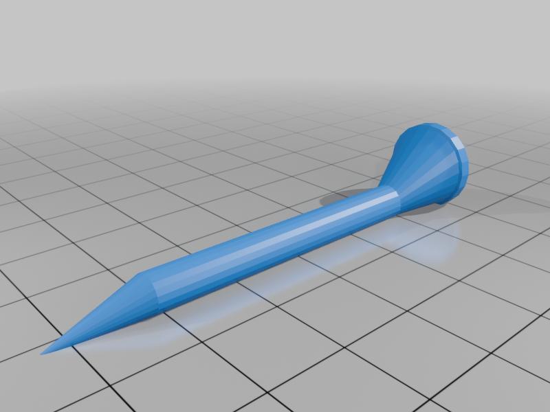 Flat Golf Tee