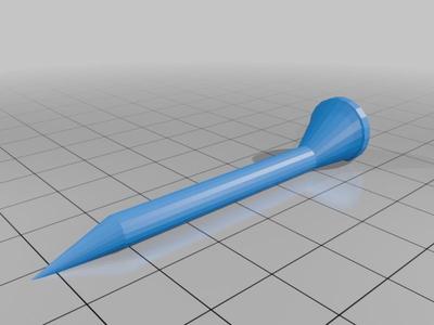 Flat Golf Tee