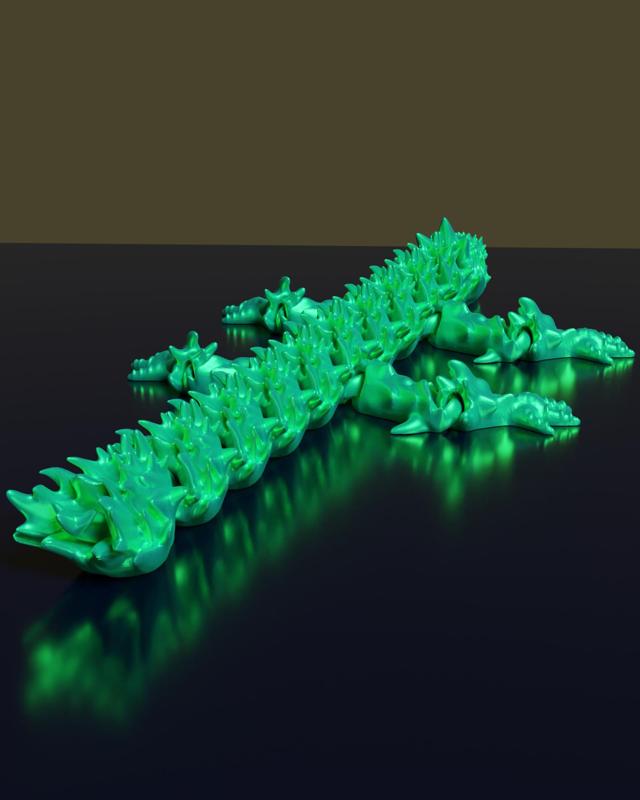 Flexi Ancient Dragon – Support free – Print in Place