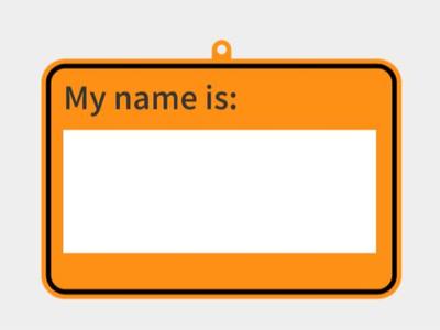 Name tag