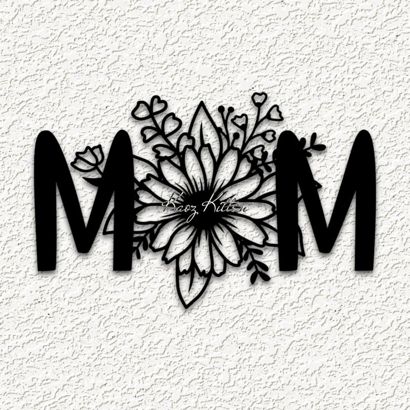 mom sunflower wall art